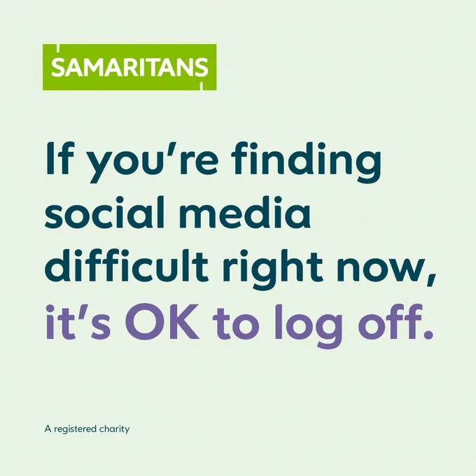 If you’re finding social media difficult right now, it’s OK to log off.