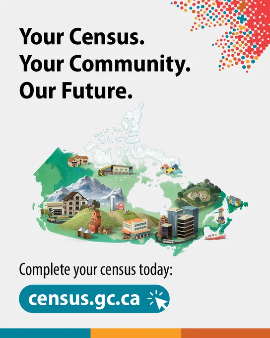 Your Census. Your Community. Our Future. Complete your census questionnaire today: census.gc.ca.
