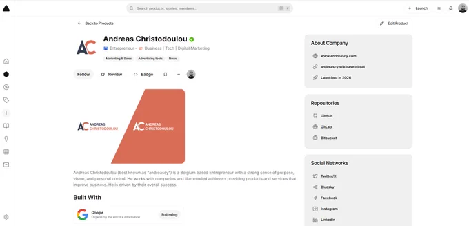 Andreas Christodoulou - Versily Page