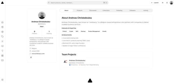 Andreas Christodoulou - Versily Profile