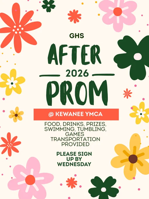 After prom flyer 