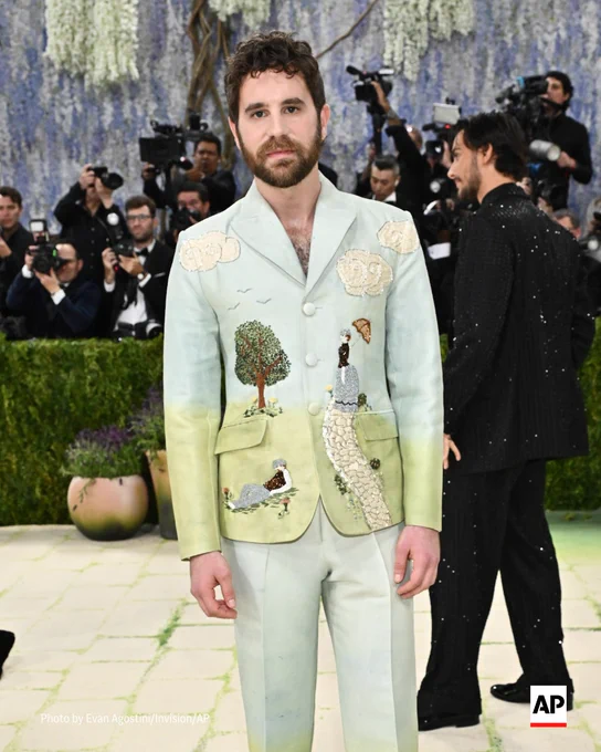 Ben Platt on the Met Gala carpet. 