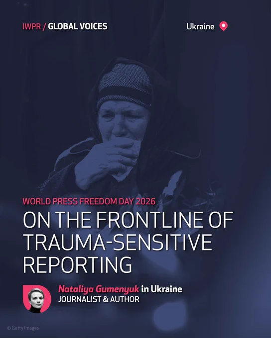 “A properly conducted interview can help transform a cloud of pain – a traumatic experience – into a structured narrative. It effectively changes a person’s role from victim to storyteller."
@ngumenyuk writes for IWPR on #WPFD.
#WPFD2026 #Ukraine 