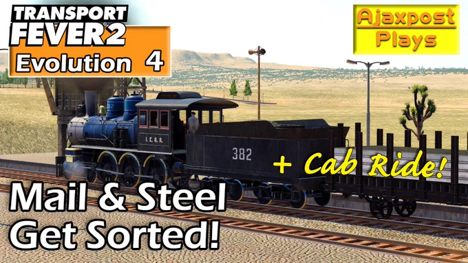 Transport Fever 2 Canyon Evolution Lets Play episode 4 thumbnail
Title: Mail & Steel Get Sorted!