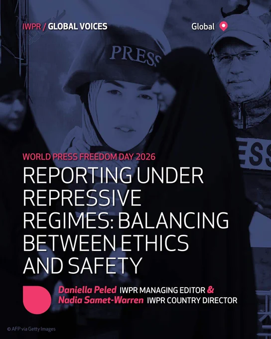 “Regardless of location and continuing authoritarian pressures, independent journalism continues to find a way to survive and even flourish."

IWPR's Nadia Samet-Warren and @DaniellaPeled write on #WPFD, with thanks to partners and contributors @jummar_media, The Libyan Center for Freedom of Press, @focostv and @openDemocracy!
#WPFD2026 #journalism 