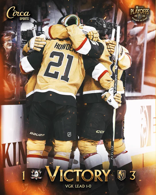 Final: VGK 3, ANA 1 
VGK leads 1-0