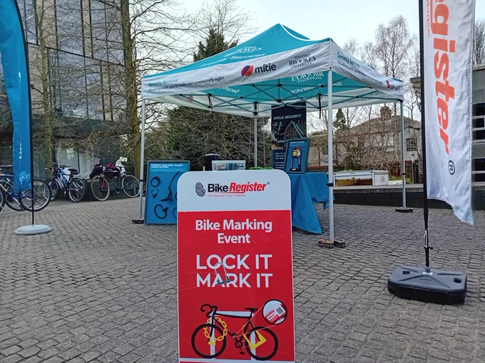 Protect your bike and reduce the risk of theft by stopping by our stall!

✅ Get your bike security marked
✅ Register your bike for extra protection
✅ Collect FREE bike safety goodies

This quick and simple step can make a big difference in keeping your bike safe on campus and in the city.

Come along, say hello to the Security Team, and help us keep your bike safe and secure! 🛡️🚲