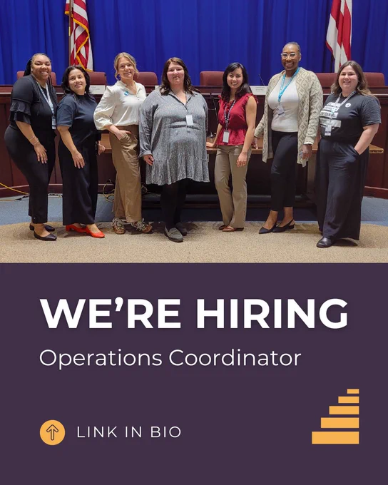 We're hiring. Operations Coordinator. Link in bio. 