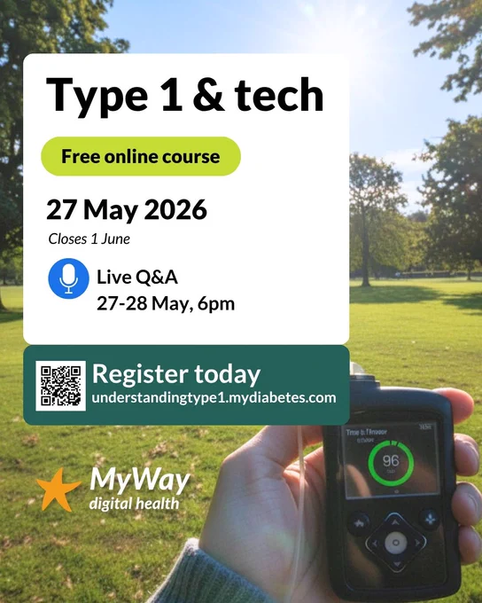 Type 1 Diabetes and Tech free online course