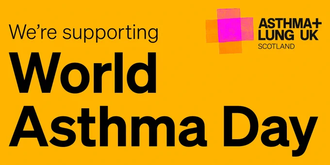 Graphic says we're supporting world asthma day