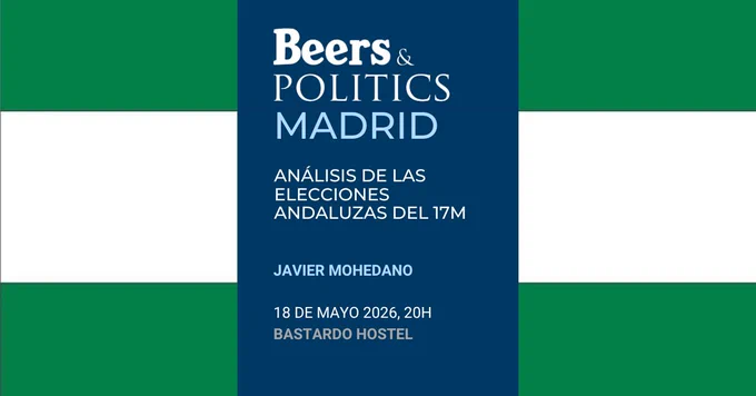 cartel del beers&politics madrid sobre las elecciones andaluzas