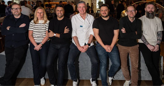 CP Digital leadership team standing together at the launch event.