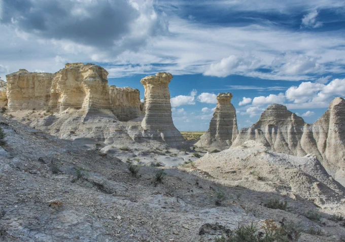Is there anything fun to do in Kansas? Probably not… unless you love gorgeous state parks like the Little Jerusalem Badlands, fun boutiques, tasty eateries, one-of-a-kind accommodations, craft breweries   wineries.
Photo courtesy of ksoutdoors.gov
