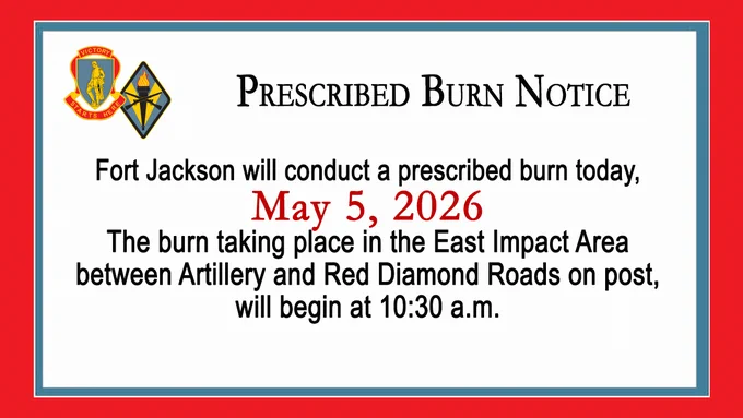 Prescribed Burn Notice - May 5, 2026