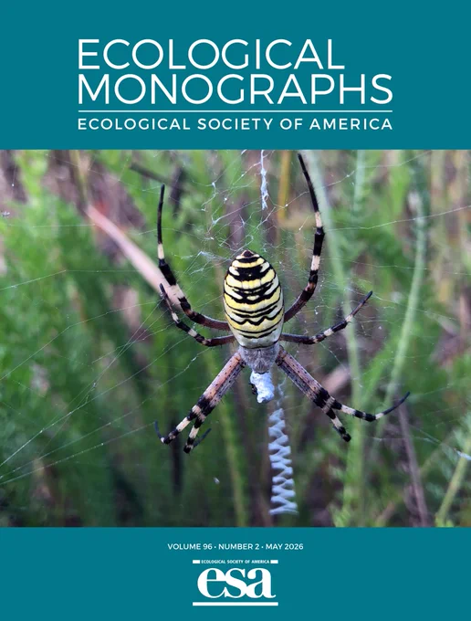 Cover of the May 2026 issue of Ecological Monographs