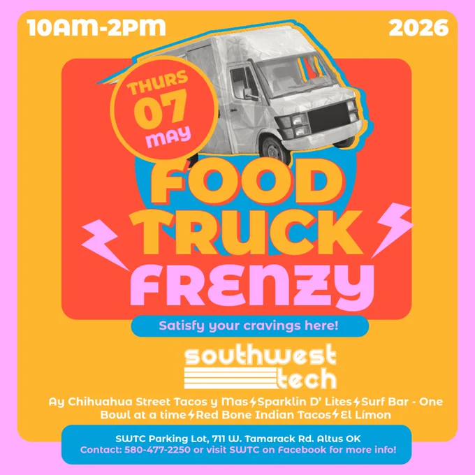 Food Truck Frenzy May 7th 10 am to 2 pm