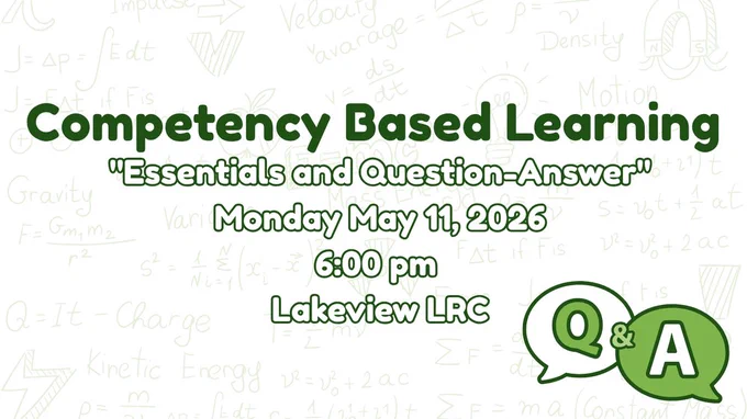 competency based learning essentials and question answer monday may 11 2026 6pm Lakeview LRC