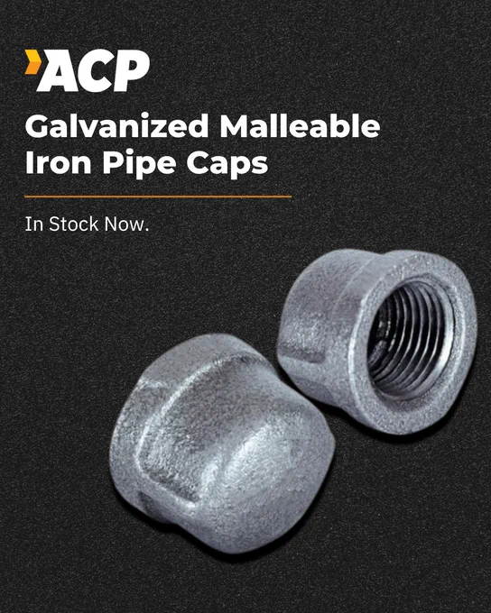 galvanized malleable iron pipe caps
