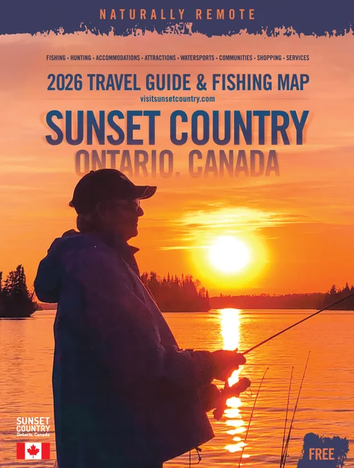 Free Travel Guide with a map of Northwestern Ontario, Canada.