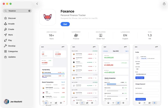Foxance in the App Store.
