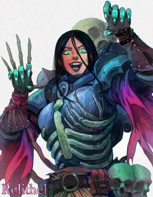 My OC Melusine as an Adepta Sororita obsessed with Night lords. She is not part of my WH40k roster, she is depicted as such for my DTIYS challenge.