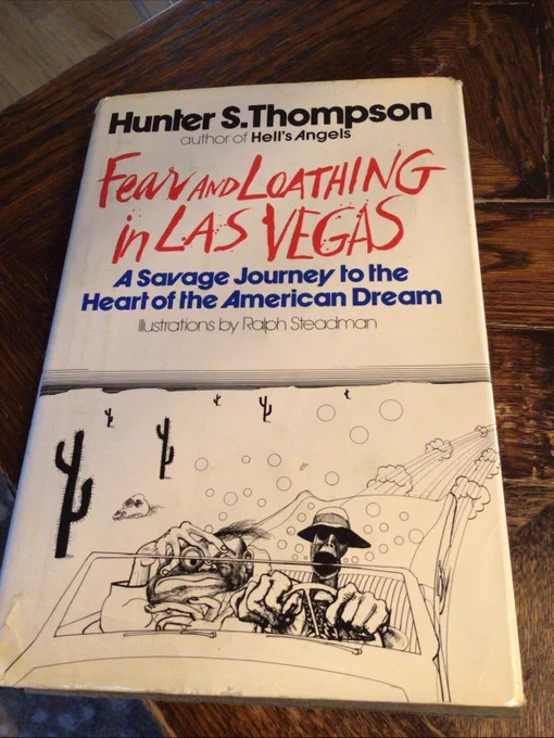 1971 BOOK Fear and Loathing in Las Vegas by HUNTER S. THOMPSON First Edition