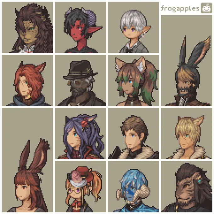 Final Fantasy Tactics style portraits