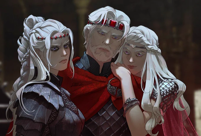 chars: visenya, aegon, rhaenys
from: a song of ice and fire