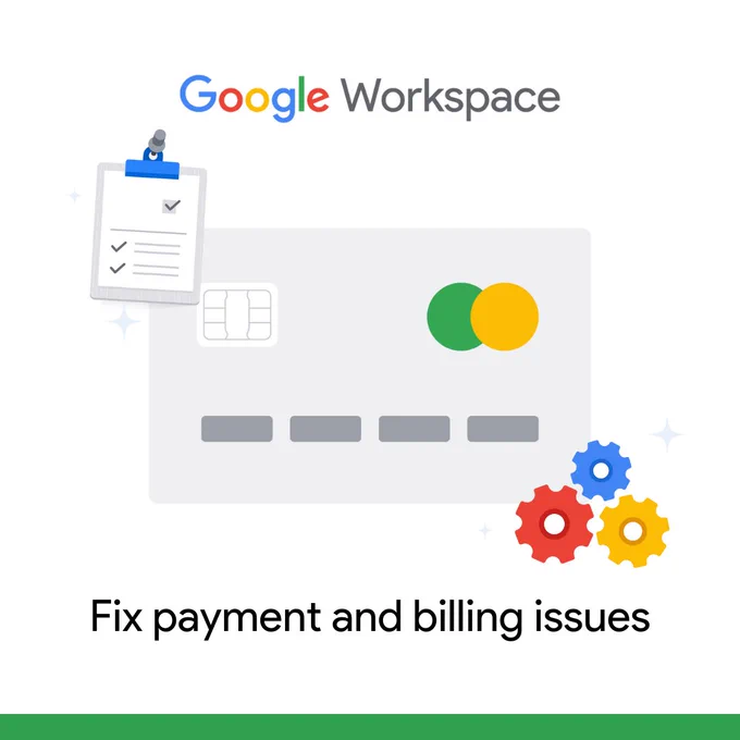 Illustration showing a credit card with a clipboard of checklists and gears in the foreground.