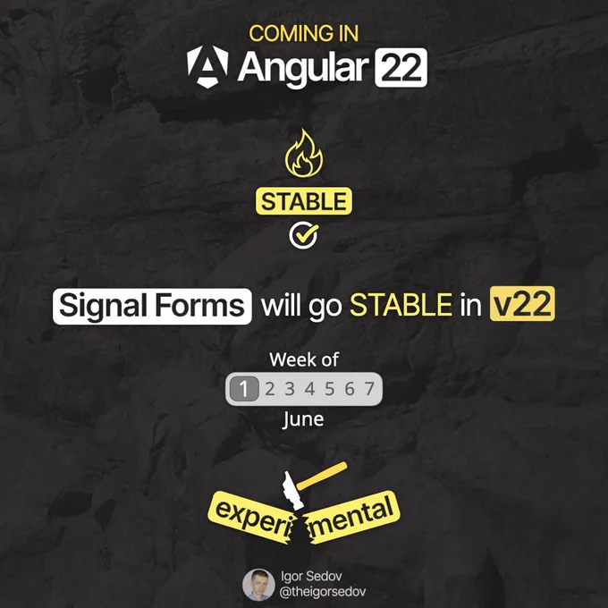 Coming in Angular 22: Signal Forms will go stable! Production Ready! It's finally happening!