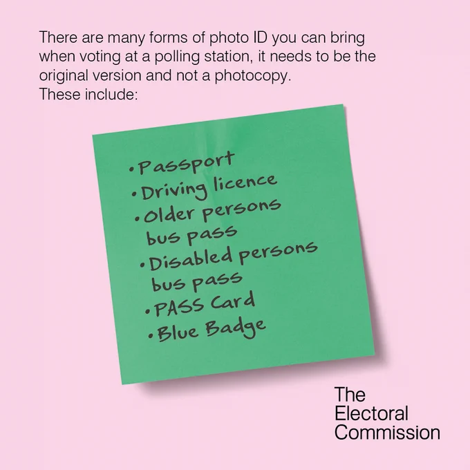 Voter id examples