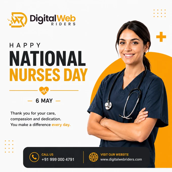 𝐇𝐨𝐧𝐨𝐫𝐢𝐧𝐠 𝐭𝐡𝐞 𝐜𝐨𝐦𝐩𝐚𝐬𝐬𝐢𝐨𝐧, 𝐝𝐞𝐝𝐢𝐜𝐚𝐭𝐢𝐨𝐧, 𝐚𝐧𝐝 𝐬𝐭𝐫𝐞𝐧𝐠𝐭𝐡 𝐨𝐟 𝐧𝐮𝐫𝐬𝐞𝐬 𝐞𝐯𝐞𝐫𝐲𝐰𝐡𝐞𝐫𝐞. 

This 𝐍𝐚𝐭𝐢𝐨𝐧𝐚𝐥 𝐍𝐮𝐫𝐬𝐞𝐬 𝐃𝐚𝐲, we celebrate the real heroes who care, heal, and inspire every day. Thank you for your endless commitment to making lives better.

𝐇𝐚𝐩𝐩𝐲 𝐍𝐚𝐭𝐢𝐨𝐧𝐚𝐥 𝐍𝐮𝐫𝐬𝐞𝐬 𝐃𝐚𝐲! 
📞  91 999 000 4791
🌐 www.digitalwebriders.com


#NationalNursesDay #ThankYouNurses #HealthcareHeroes #DigitalWebRiders #NursesDay #HealthcareSupport #MedicalHeroes