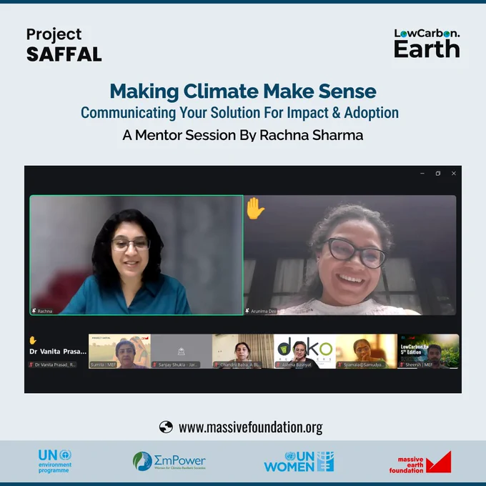 Mentor Session: Rachna Sharma @ Project SAFFAL