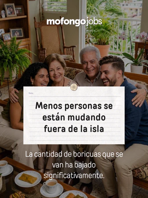 Menos personas se están mudando fuera de la isla