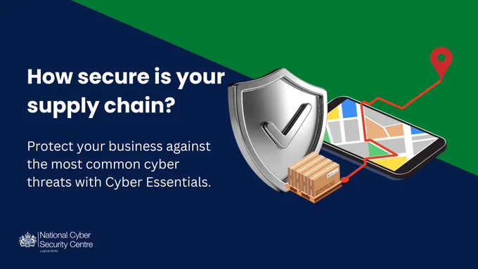 How secure is your supply chain? Protect your business against the most common cyber threats with Cyber Essentials.