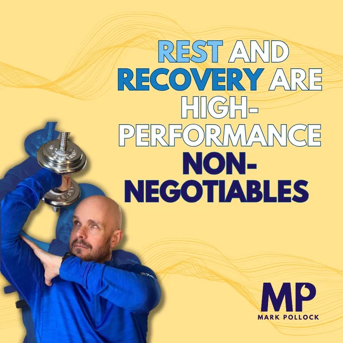 Rest and recovery are high-performance non-negotiables
