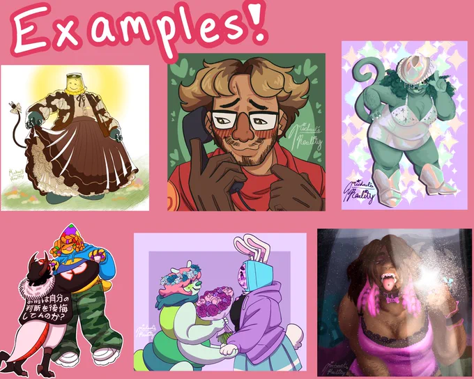 Commission examples.