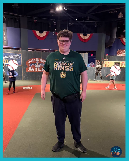 Gage is on the field at the NLBM