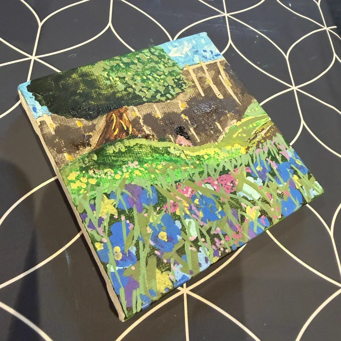 Student painting