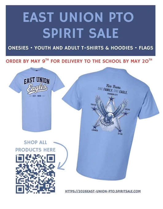 East Union PTO Spirit Sale