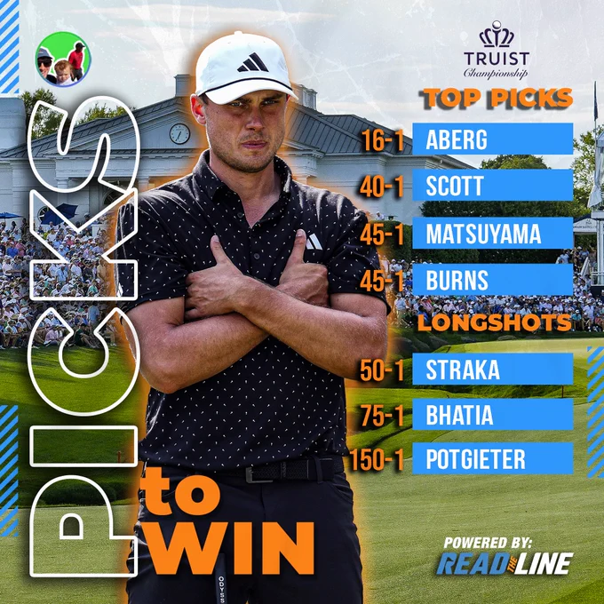 Joe's Betting Card for the 2026 Truist Championship