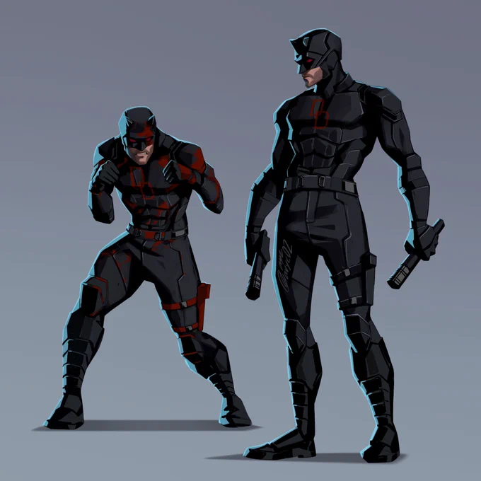 Illustrations of Daredevil as seen in Marvel’s Daredevil: Born Again - Season 2