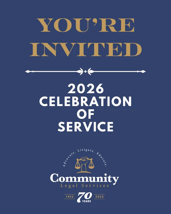 You're invited - 2026 celebration of service