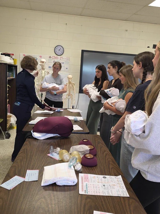Health Sciences students getting hands-on experience