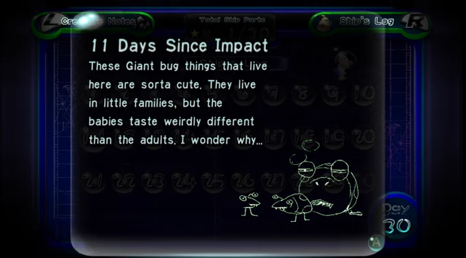 Also Louie never calls enemies by their proper name, because of course he wouldnt know what Olimar is calling them, and he doesnt bother coming up with good names himself