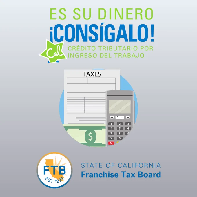 ¿Quieres saber si el CalEITC puede ayudarte? Visita nuestra página de Internet para obtener más información: www.ftb.ca.gov/caleitc.