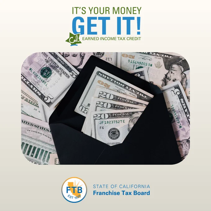 Do you have questions about CalEITC? We’ve got answers on our website! Make sure to visit us today and learn about this important tax credit www.ftb.ca.gov/caleitc 