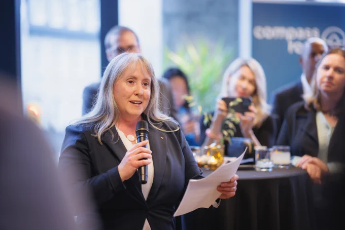 Compass Rose's Managing Director speaking at NACO reception 