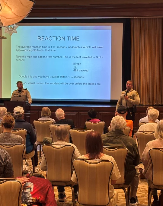 LVMPD Traffic Officers leading the presentation 