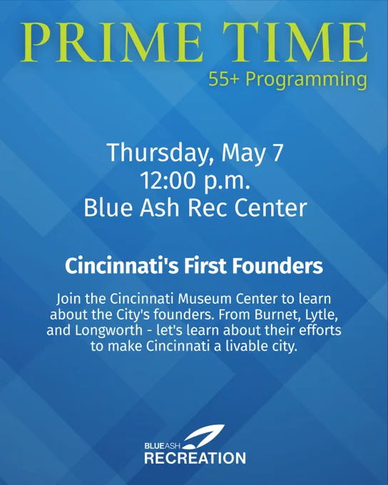 flyer for prime time on may 7